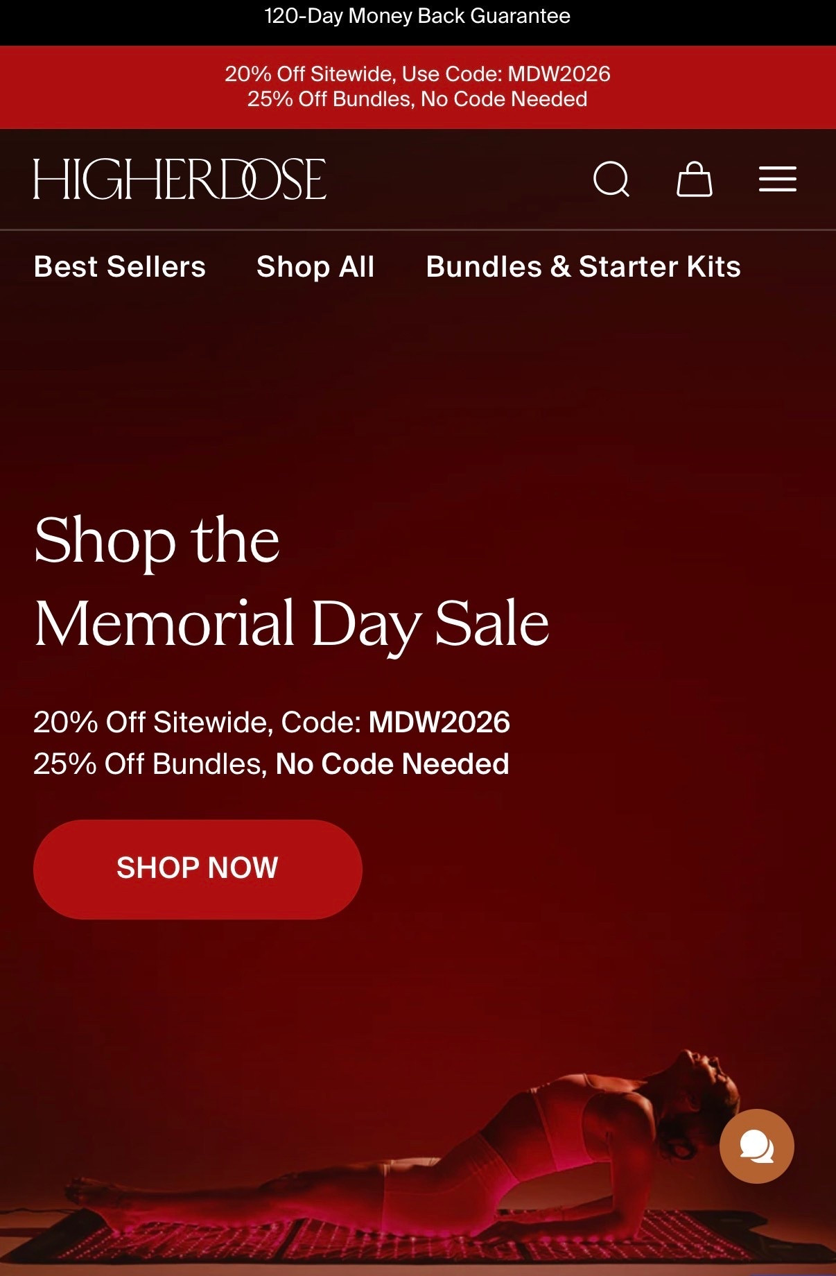 Memorial Day sale but make it wellness ✨

If you’ve been eyeing HigherDOSE, this is the time. 

Their Memorial Day sale is live with 20% off sitewide using code MDW2026, 

plus 25% off bundles, no code needed.

From PEMF mats to red light therapy and infrared essentials, HigherDOSE is one of those brands that turns your home into a full recovery ritual. Think nervous system support, deeper relaxation, better sleep, and that post spa feeling without leaving the house.

Self care but make it biohacker chic ❤️‍🔥

#higherdose #memorialdaysale #redlighttherapy #pemf #wellnessfinds #biohacking #lowstoxliving #ltkwellness #infraredtherapy #wellnessrituals