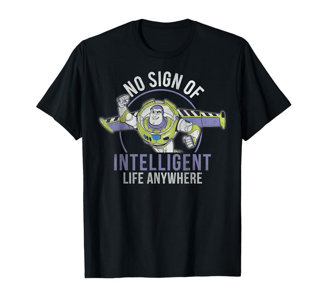 Disney Pixar Toy Story Buzz Lightyear Intelligent Life T-Shirt | Amazon (US)