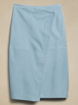 Helena Suede Wrap Skirt | Banana Republic (US)