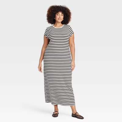Women's Short Sleeve Knit Maxi Dress - A New Day™ | Target