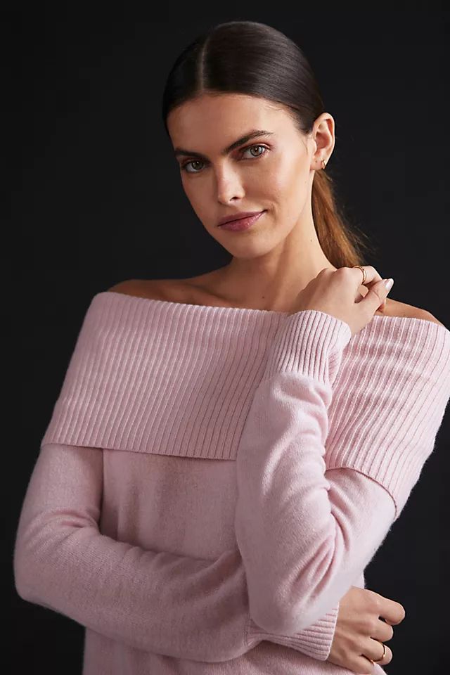 Maeve Off-The-Shoulder Cashmere Sweater | Anthropologie (US)