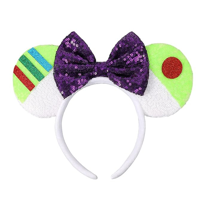 Mouse Ears Headbands, Sequin Mouse Ears for Women Girls Boys, Shiny Bow Headband for Cosplay Part... | Amazon (US)