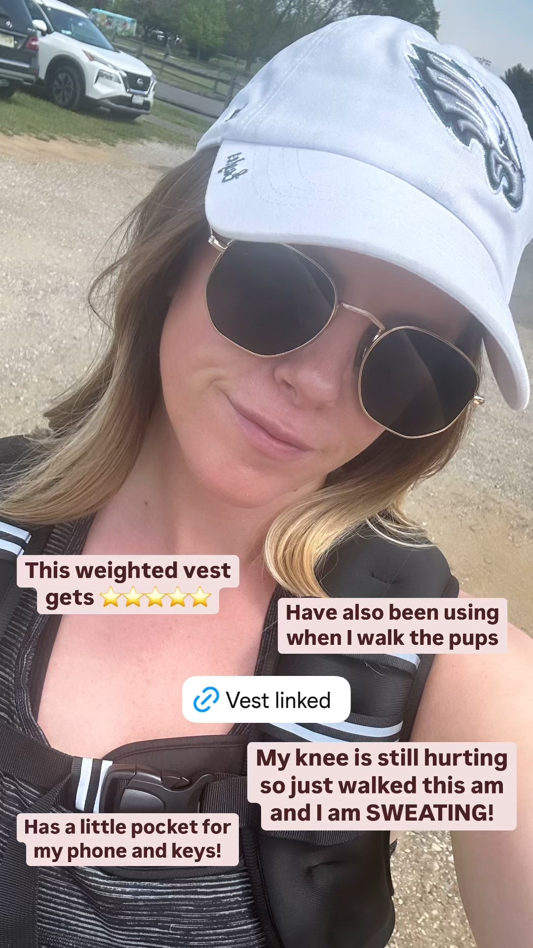 I have been loving this weighted vest for my walks!! I went with the 12lb. Comes with a detachable pocket for your phone and keys! 

#LTKFindsUnder50 #LTKSaleAlert #LTKActive