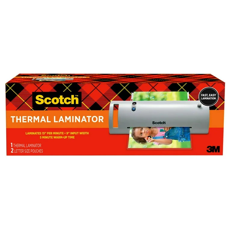 Scotch TL902 Thermal Laminator, White, 9 in., 1 Laminating Machine | Walmart (US)