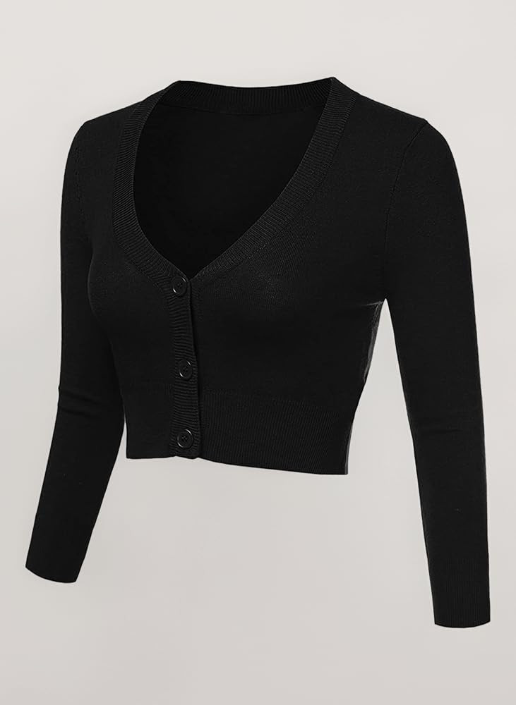 Aottori Bolero Damen Festlich Kurz Strickjacke Langarm Cardigan Elegant | Amazon (DE)