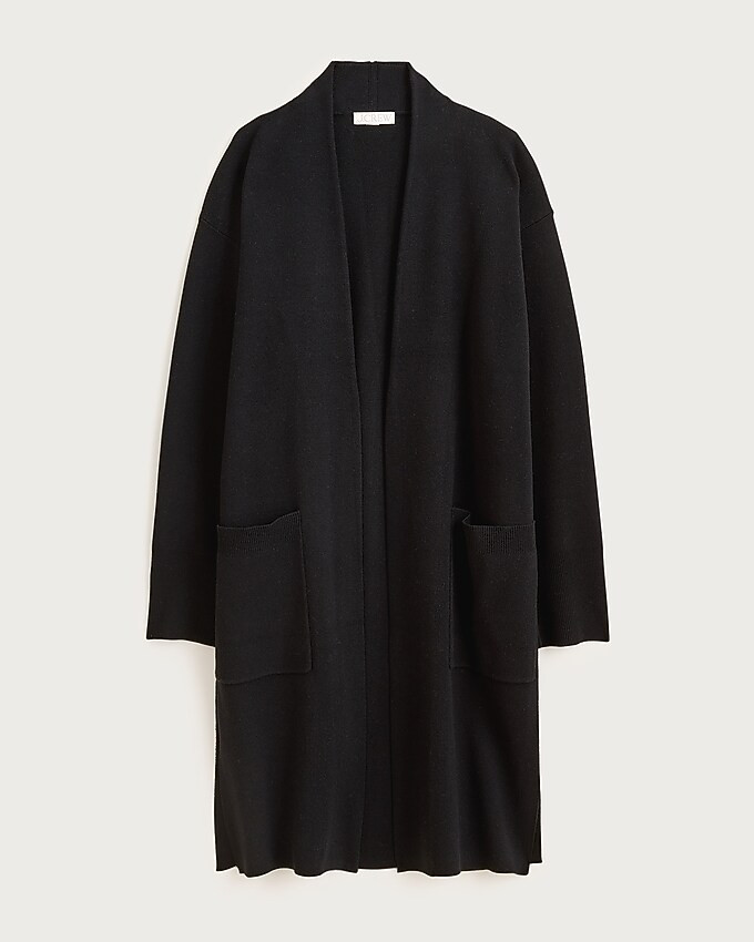 Long sweater blazer with side slits | J. Crew US