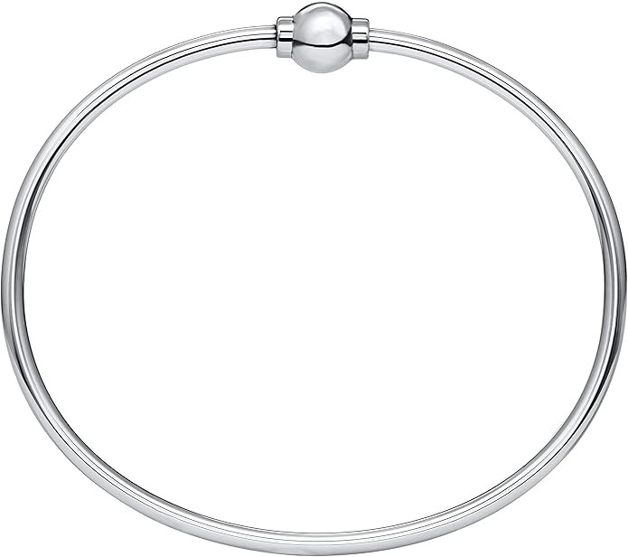 Lighthouse Creations The Traditional Sterling Silver Single Ball Threaded Bracelet from Cape Cod | Amazon (US)