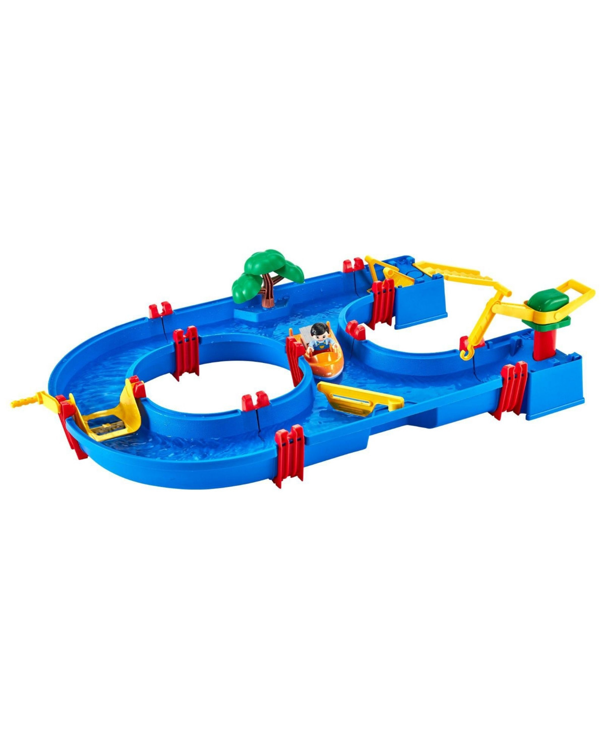 Toddler Water Table Playset with Sensory Waterway Tracks and Accessories - Blue | Macy's