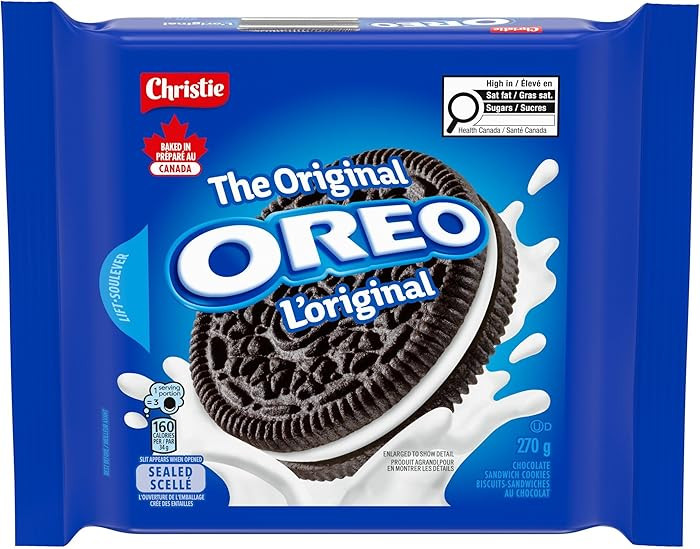 OREO, Original Chocolate Sandwich Cookies, 270 g, Baked in Canada | Amazon (CA)