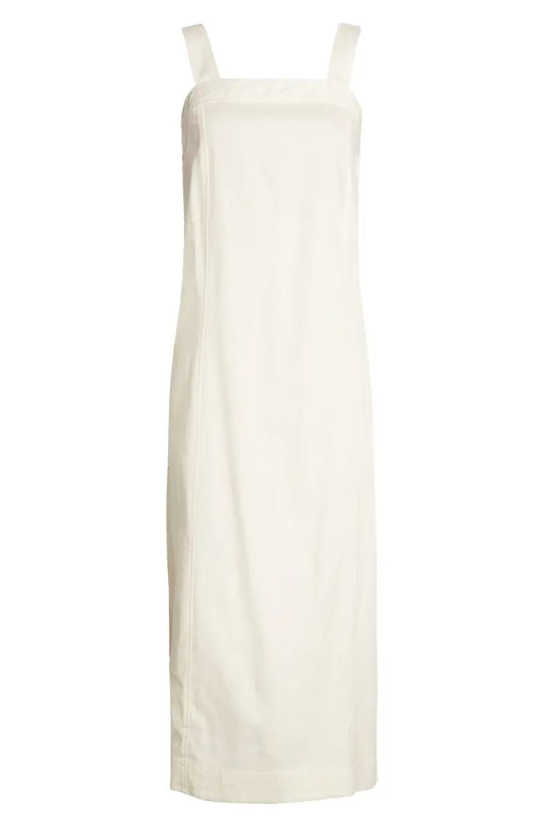 Linen & Cotton Princess Seamed Midi Dress | Nordstrom