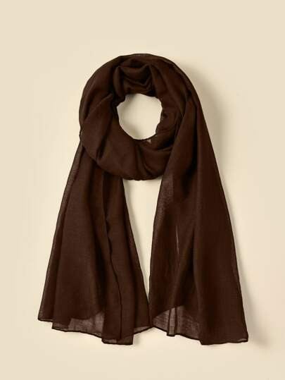 Minimalist Solid Scarf | SHEIN
