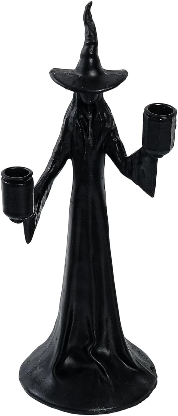 Halloween Witch Sculpture Stand with Base Resin for Party Witch Figurine Stand | Amazon (US)