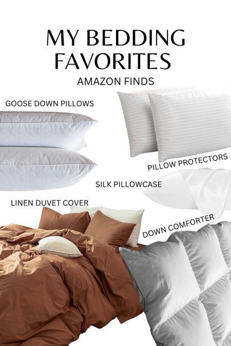 All of my bedding favorites! I love real down comforters because they’re cozy in the winter but cool in the summer too! 

#LTKfindsunder100 #LTKhome