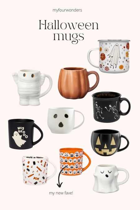 Halloween and fall mugs for kitchen and cozy nights 

#LTKfamily #LTKhome #LTKSeasonal