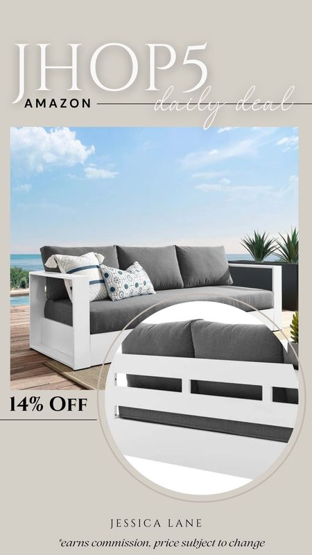 Amazon daily deal, save 14% on this gorgeous Modway modern outdoor patio sofa. Patio furniture, outdoor sofa, Modway furniture, outdoor living, outdoor furniture

#LTKsalealert #LTKstyletip #LTKSeasonal