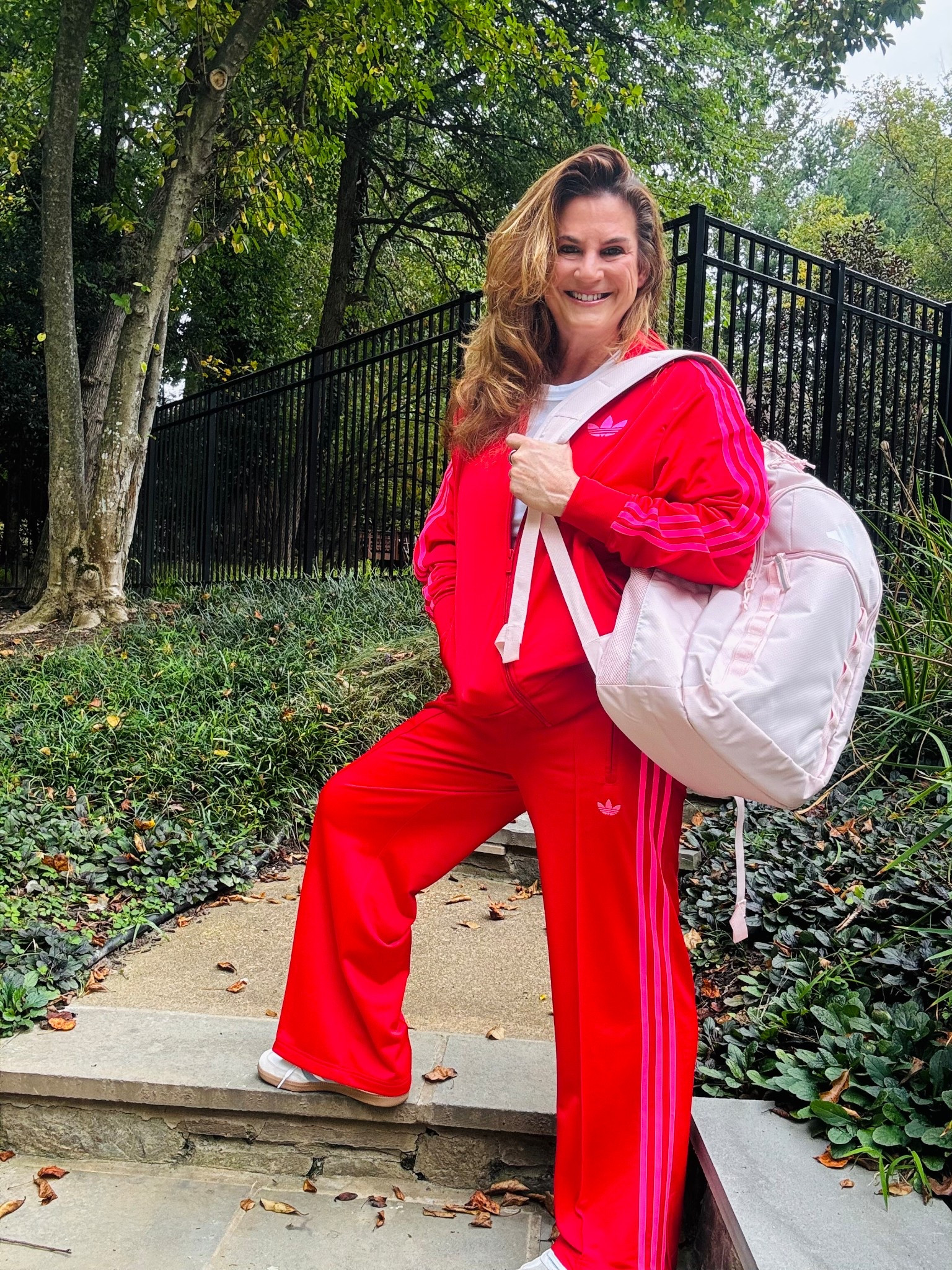 Fun fall track pant set that moves with you 

#LTKSeasonal #LTKActive
