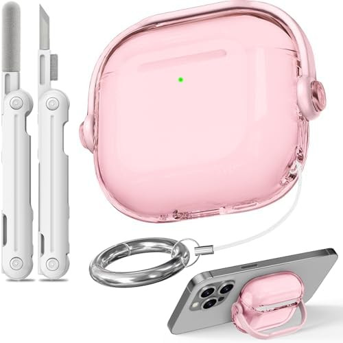 Safety Lock for Airpods 4 Case,TPU Clear Cases for Apple Air pods 4 Case with Cleaner Kit,Drop Pr... | Amazon (US)