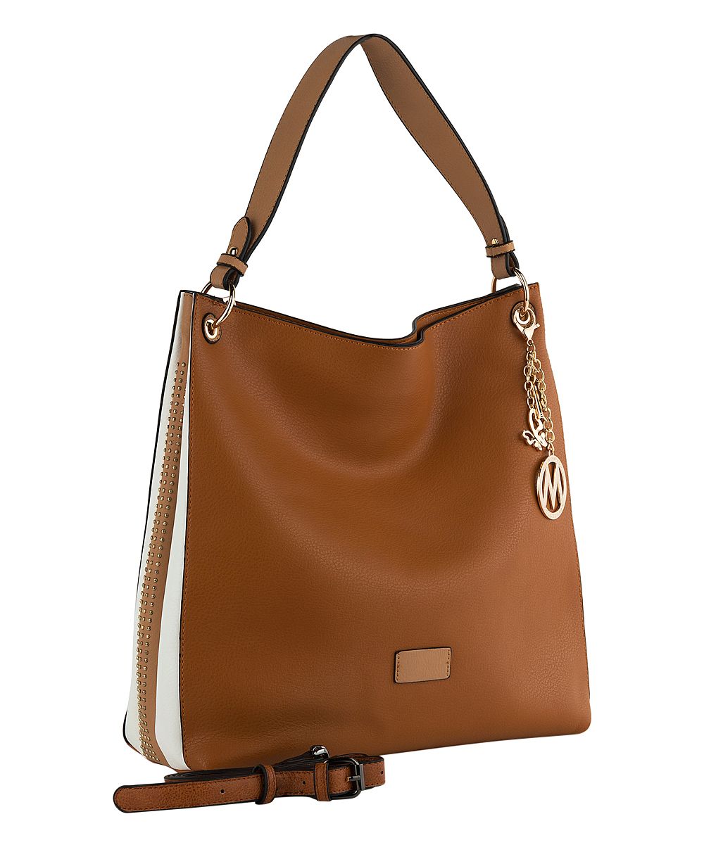 MKF Collection by Mia K. Farrow Women's Handbags Brown - Brown Litany Hobo | Zulily