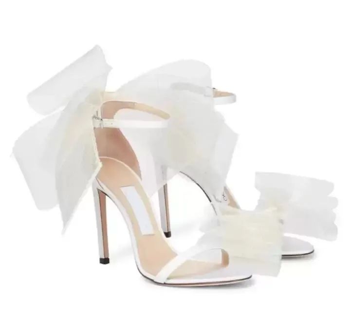 Summer Aveline Women Sandal Dress Shoes Womens Bow Trimmed Stiletto Heels Nobility Party Wedding ... | DHGate