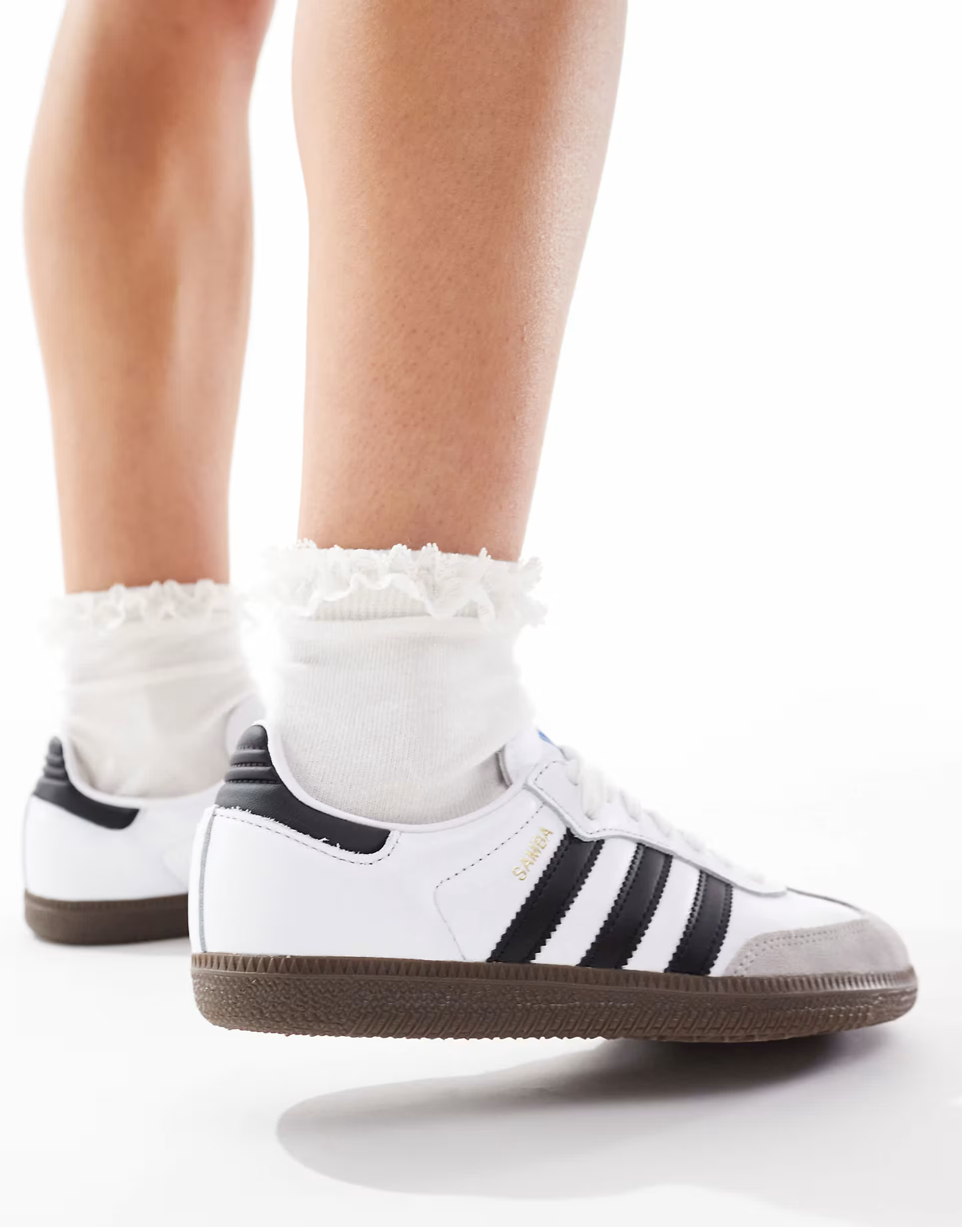 adidas Originals Samba OG sneakers in white and black | ASOS (Global)