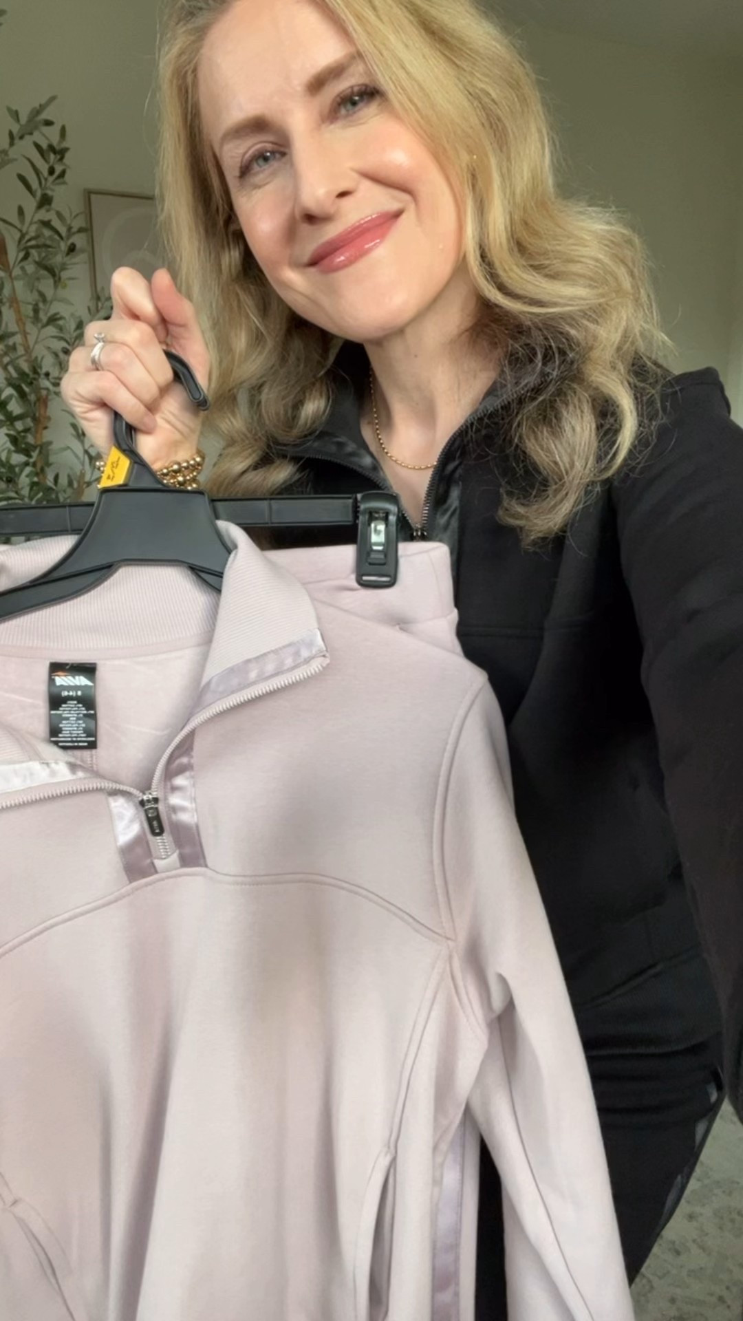 These Walmart athleisure separates are so good, I wore the lavender set yesterday and was so comfortable and cozy and put together imo 😅💕👏 Fits true to size, I’m in a small (and I actually grabbed the medium in the black top and it fits nicely too!). #walmartfashion momstyle 

#LTKOver40 #LTKFindsUnder100 #LTKFindsUnder50