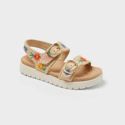 Toddler Sequerah Footbed Sandals - Cat & Jack™ Multicolor 8T | Target