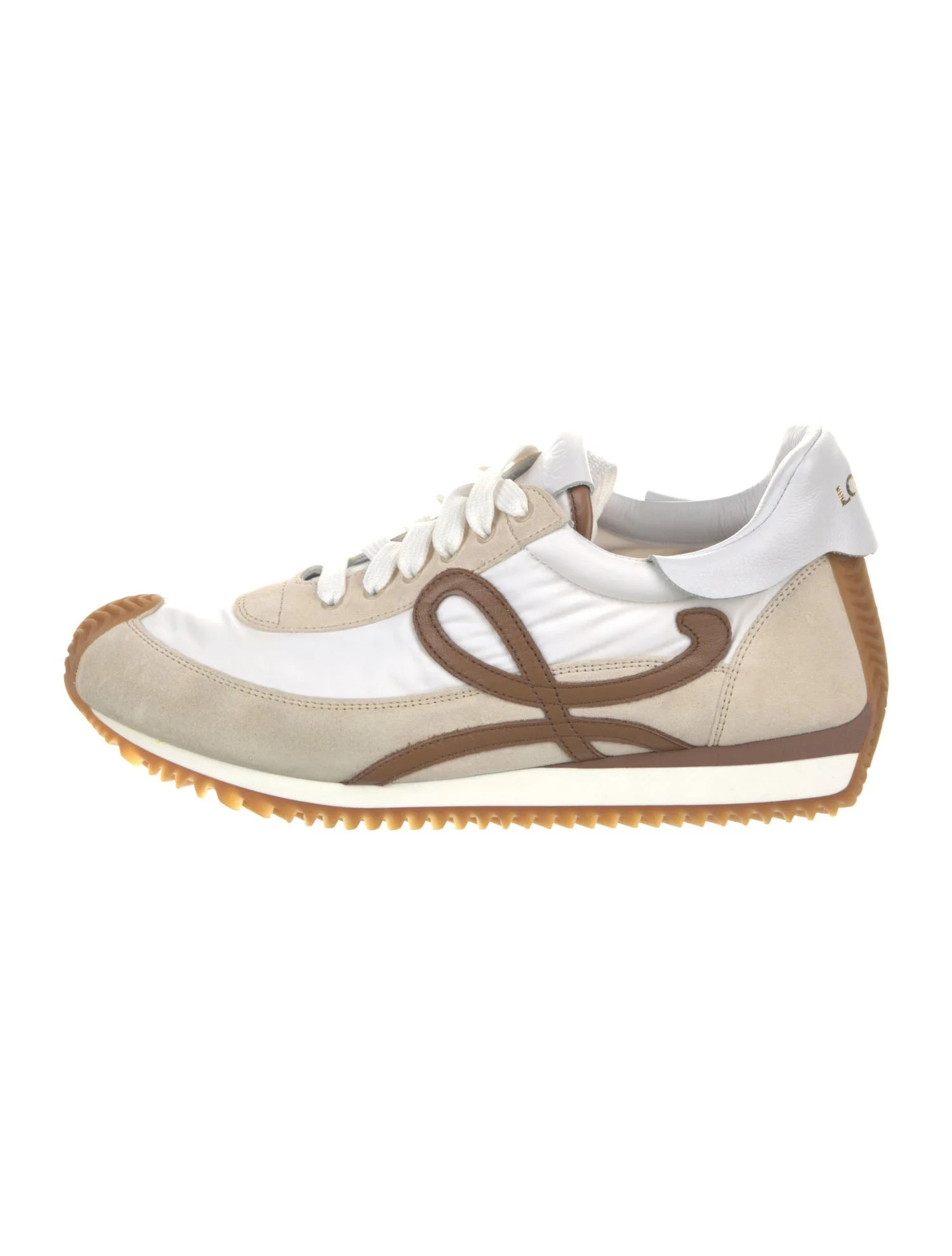 Loewe Suede Colorblock Pattern Sneakers - White Sneakers, Shoes - LOW101783 | The RealReal | The RealReal