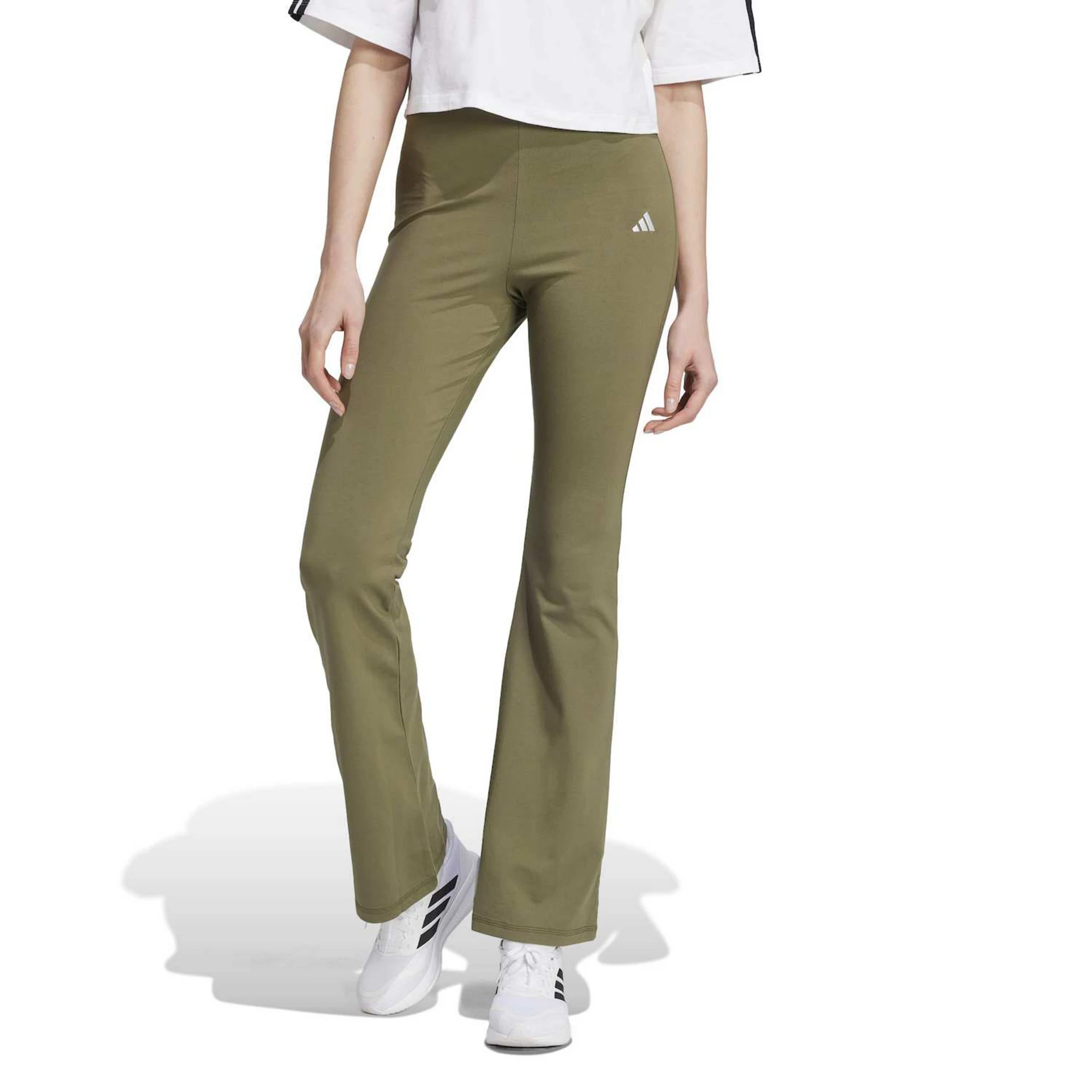 Women's adidas Essentials Small Logo Flared Sportswear Leggings | Kohl's