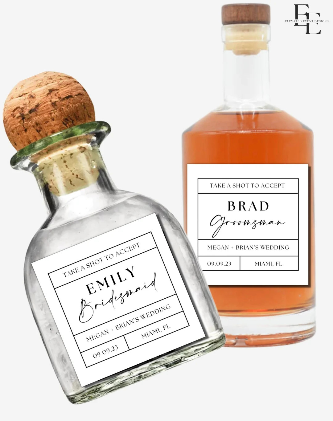 Bridesmaid Proposal Label Template Groomsmen Proposal - Etsy | Etsy (US)