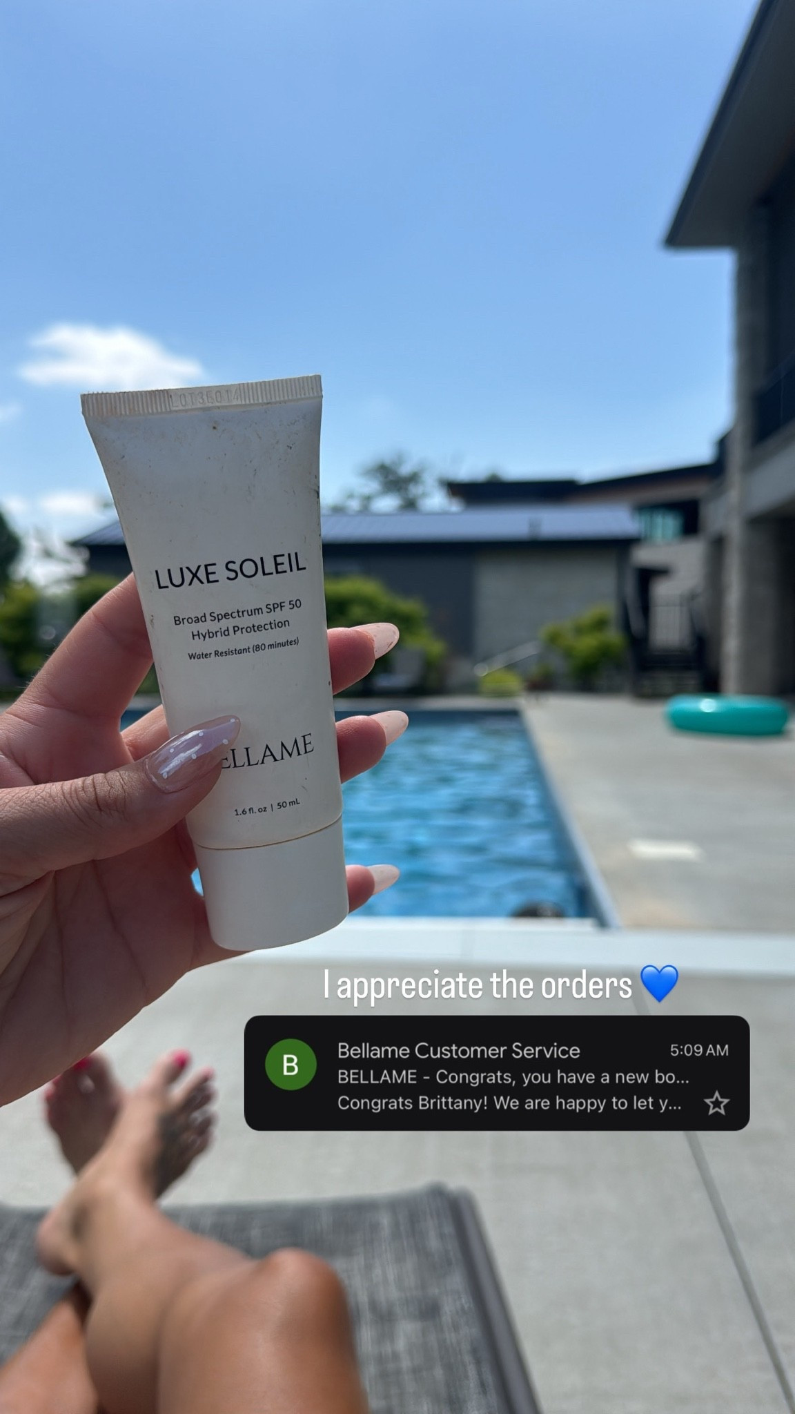 $19 sunscreen with your orders 💙

Bellame.com/bumtobeauty