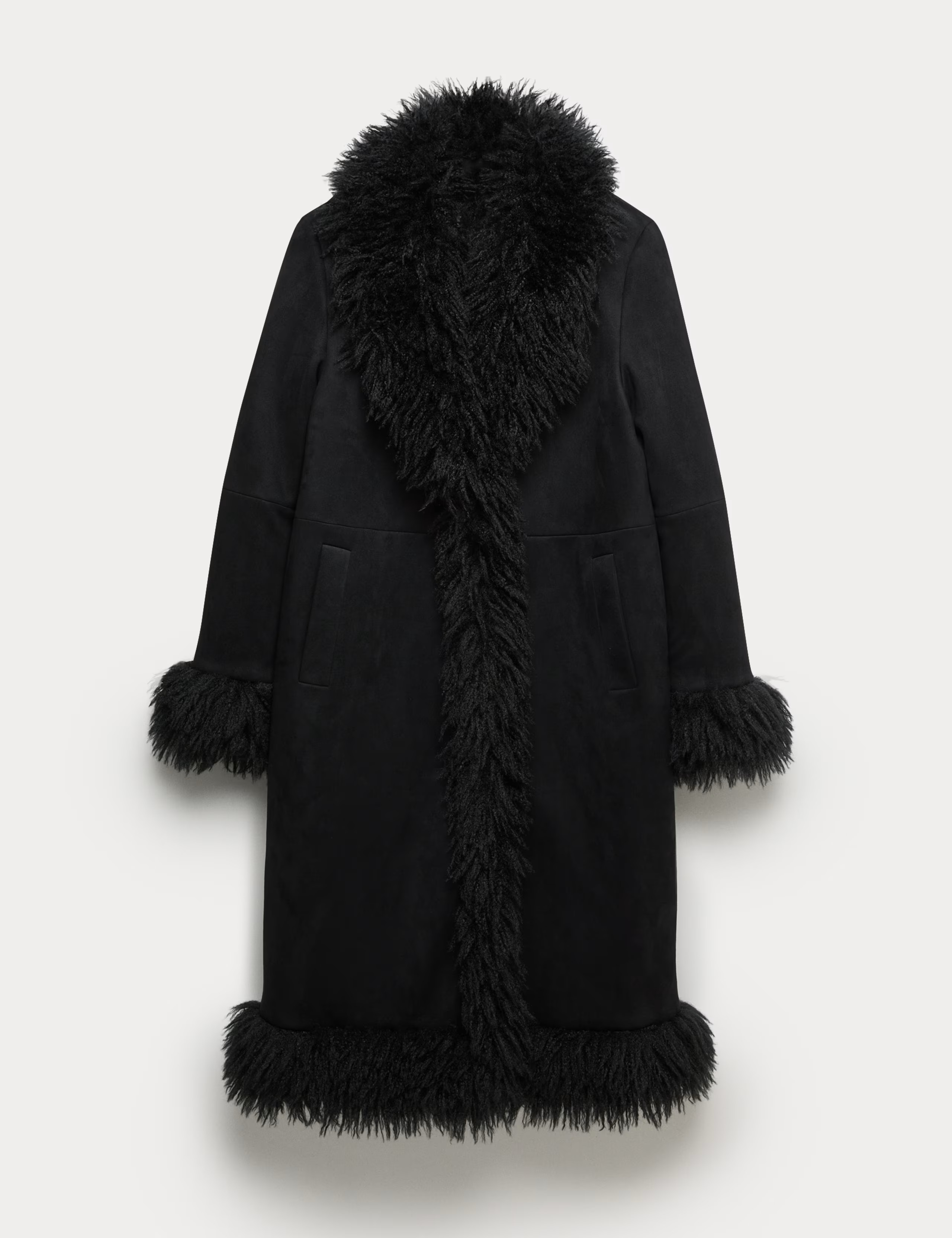 Faux Fur Trim Longline Coat | Marks & Spencer (UK)
