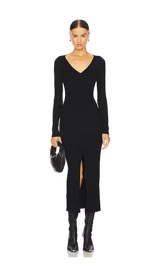 Glenda Sweater Dress in Black | Revolve Clothing (Global)