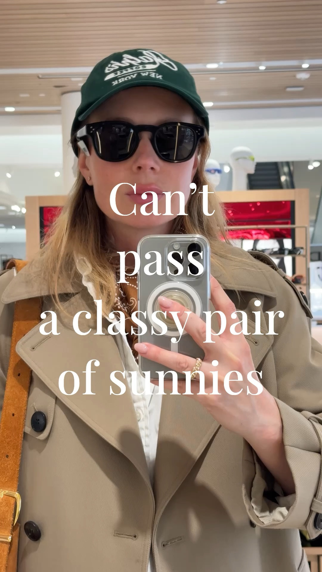 I can’t pass through Nordstrom without browsing through their sunglasses counter. Trying on Celine Bold 3 Dots 49mm Square Sunglasses - another gorgeous classic frame. What do you guys think? 

#LTKVideo #LTKStyleTip #LTKSeasonal