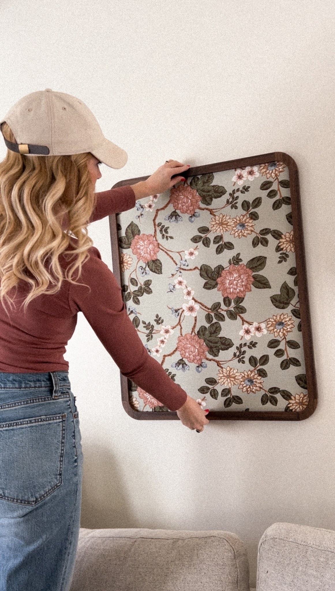 I love using framed shower curtains or tablecloths as art! I linked the frames and shower curtain I used below + some other options! 😉

#LTKSpringSale #LTKHome #LTKStyleTip