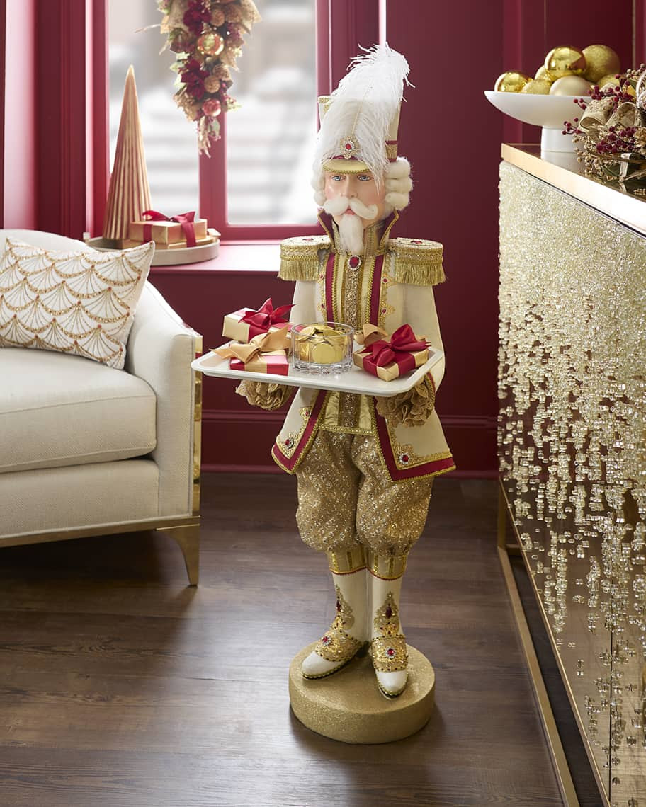 Katherine's Collection Gold Butler Christmas Nutcracker, 47.5" | Neiman Marcus