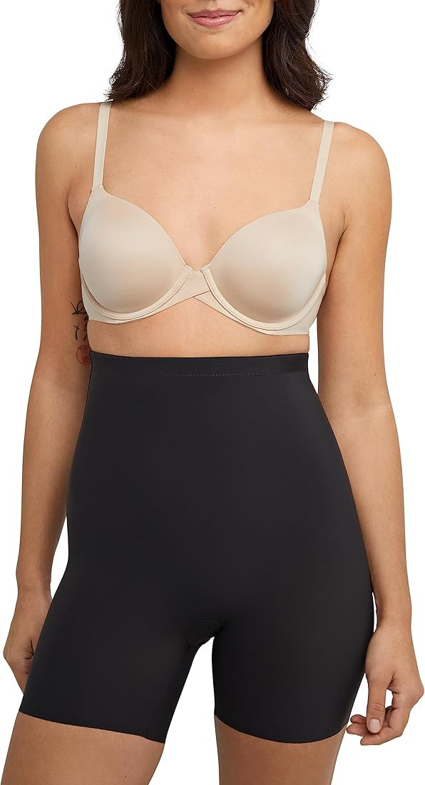 Flexees Women's Maiden Form Sleek Smoother Hi-Waist Shorty | Amazon (US)