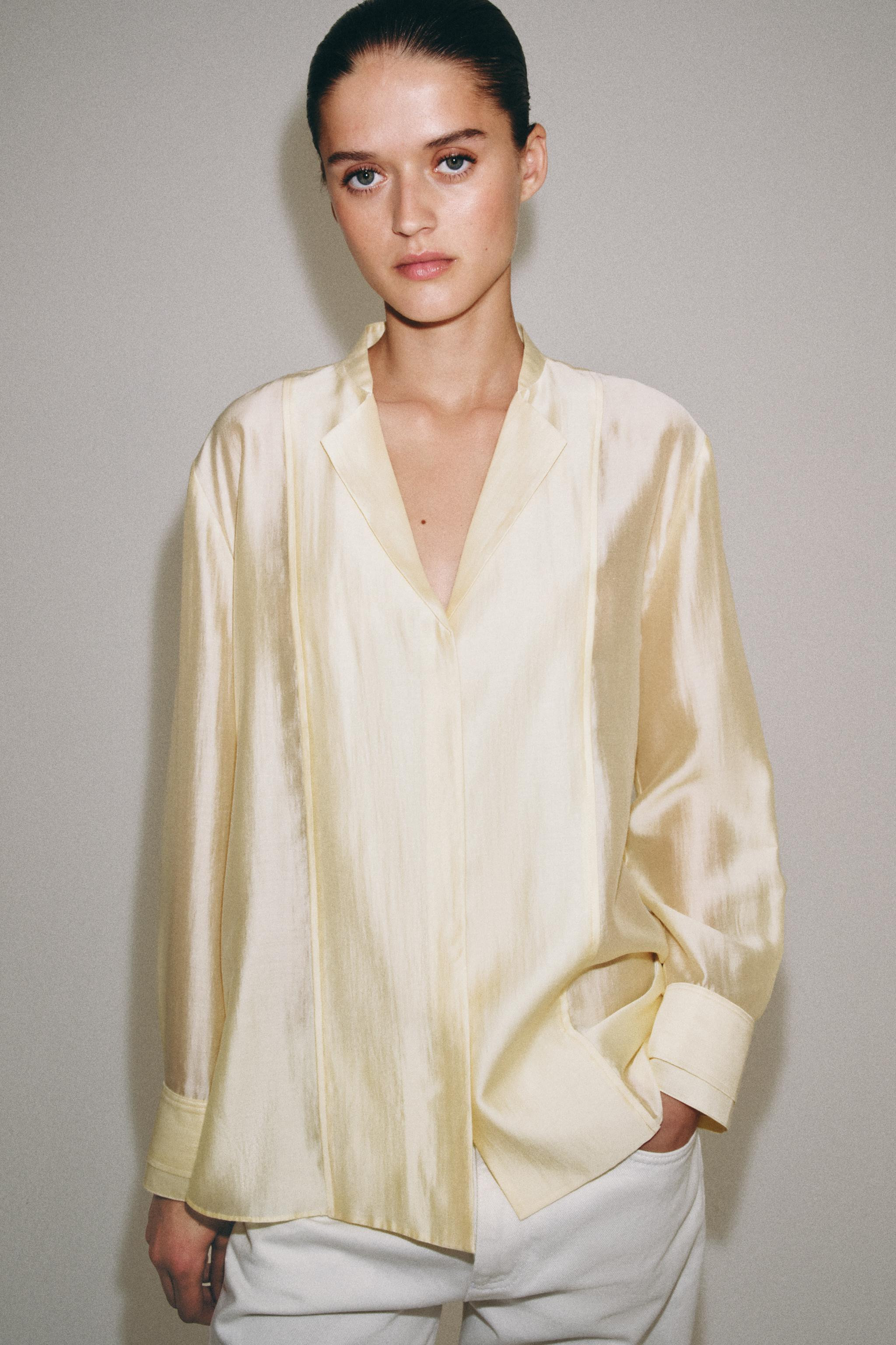 ZW COLLECTION FLOWING SHIRT | Zara US