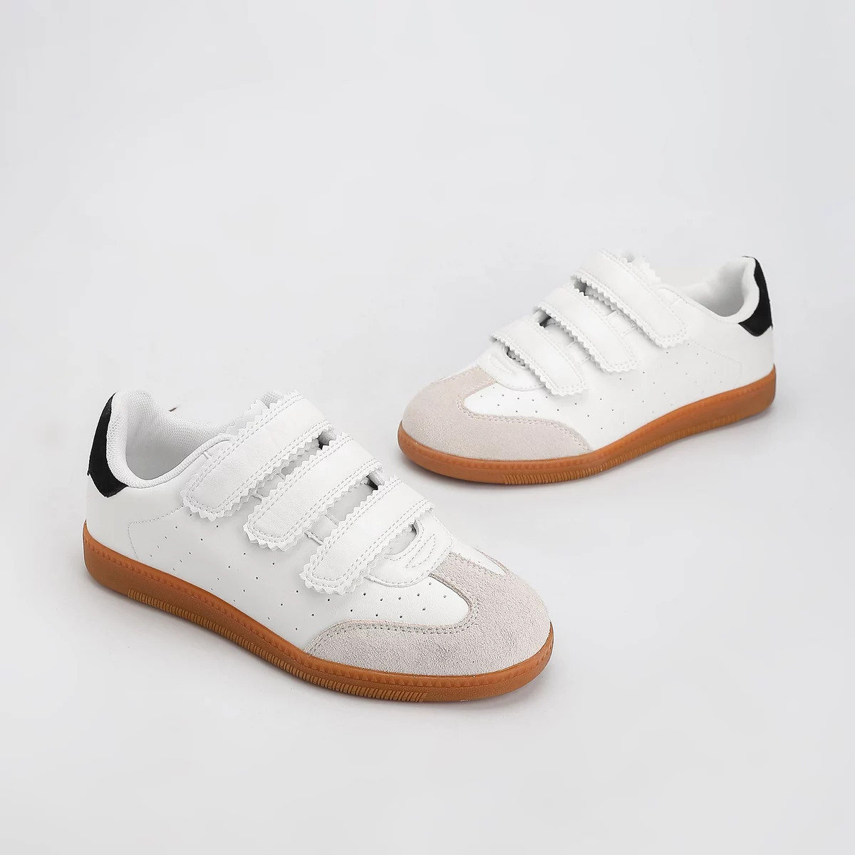 Berness Women's Blake Triple-Strap Gum Sole Sneakers Leopard 9 | Target