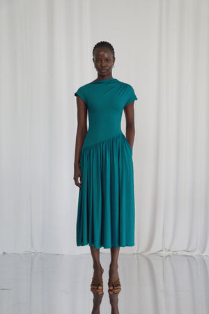 Lily Asymmetric Dropped Waist Maxi Dress | AYM Affiliate
