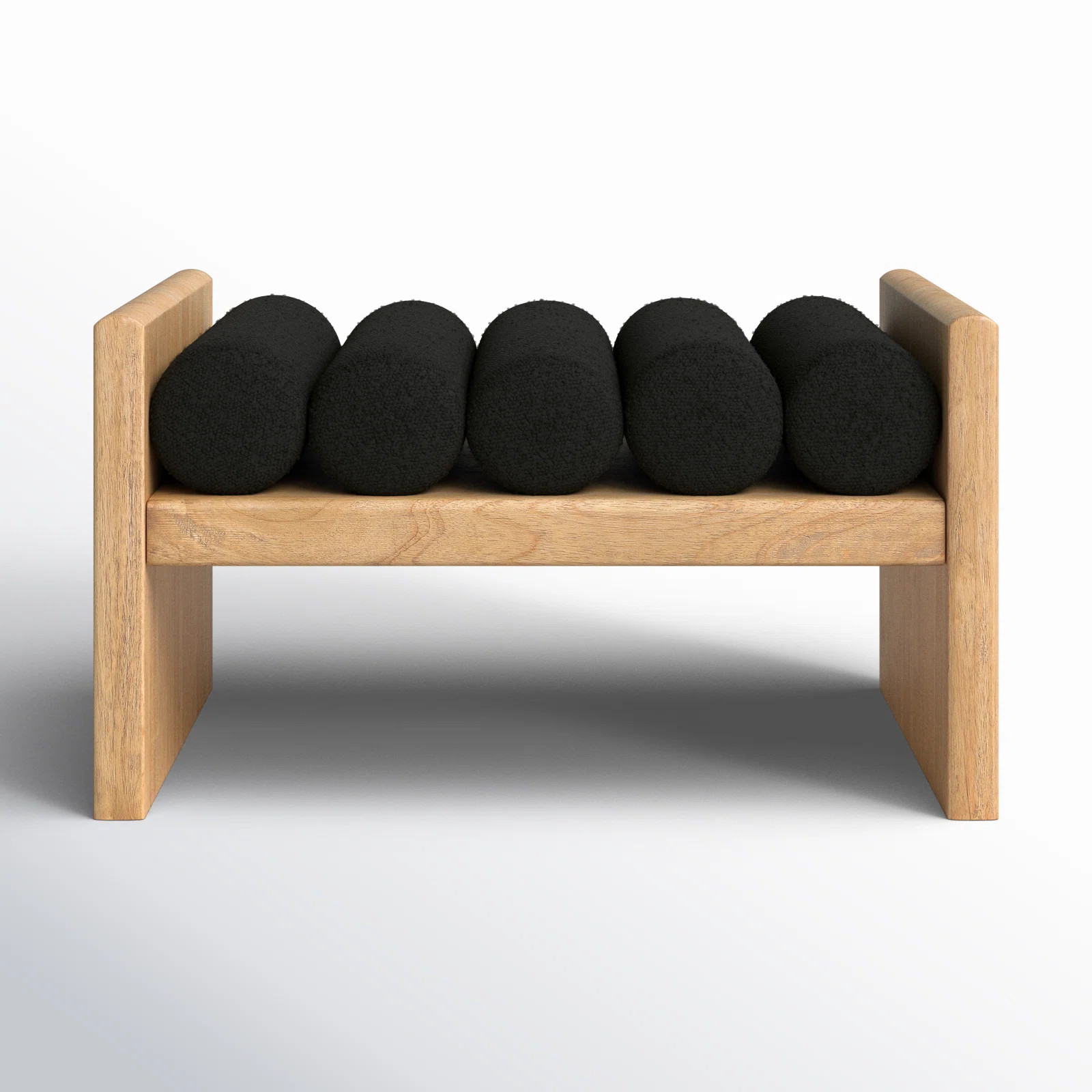 Reeves Boucle Wood Bench | Wayfair North America