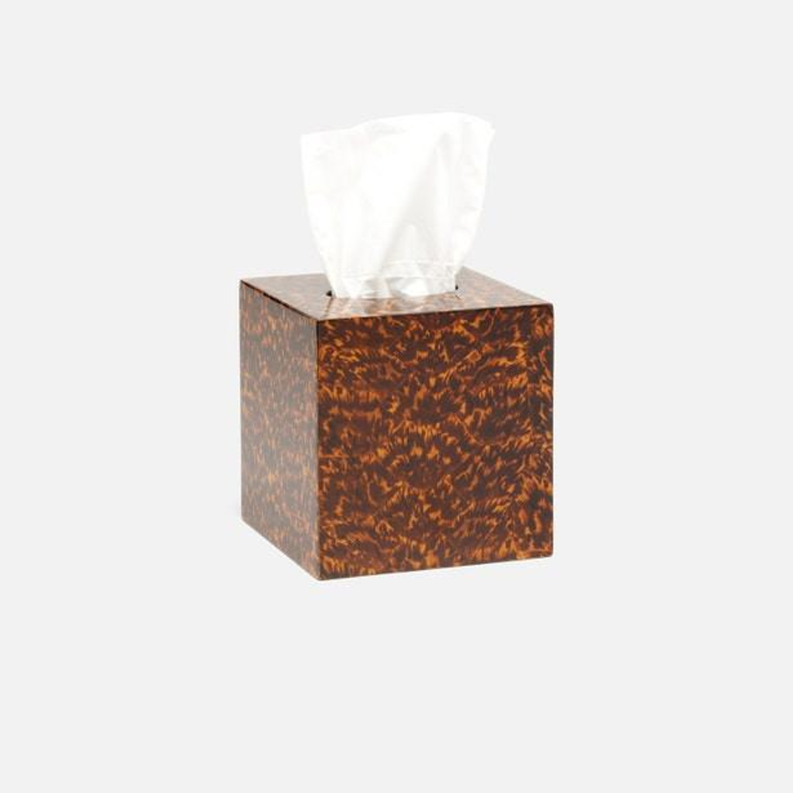 Carmel High-Gloss Faux Tortoise Tissue Box
                    
                
                ... | Belle and June