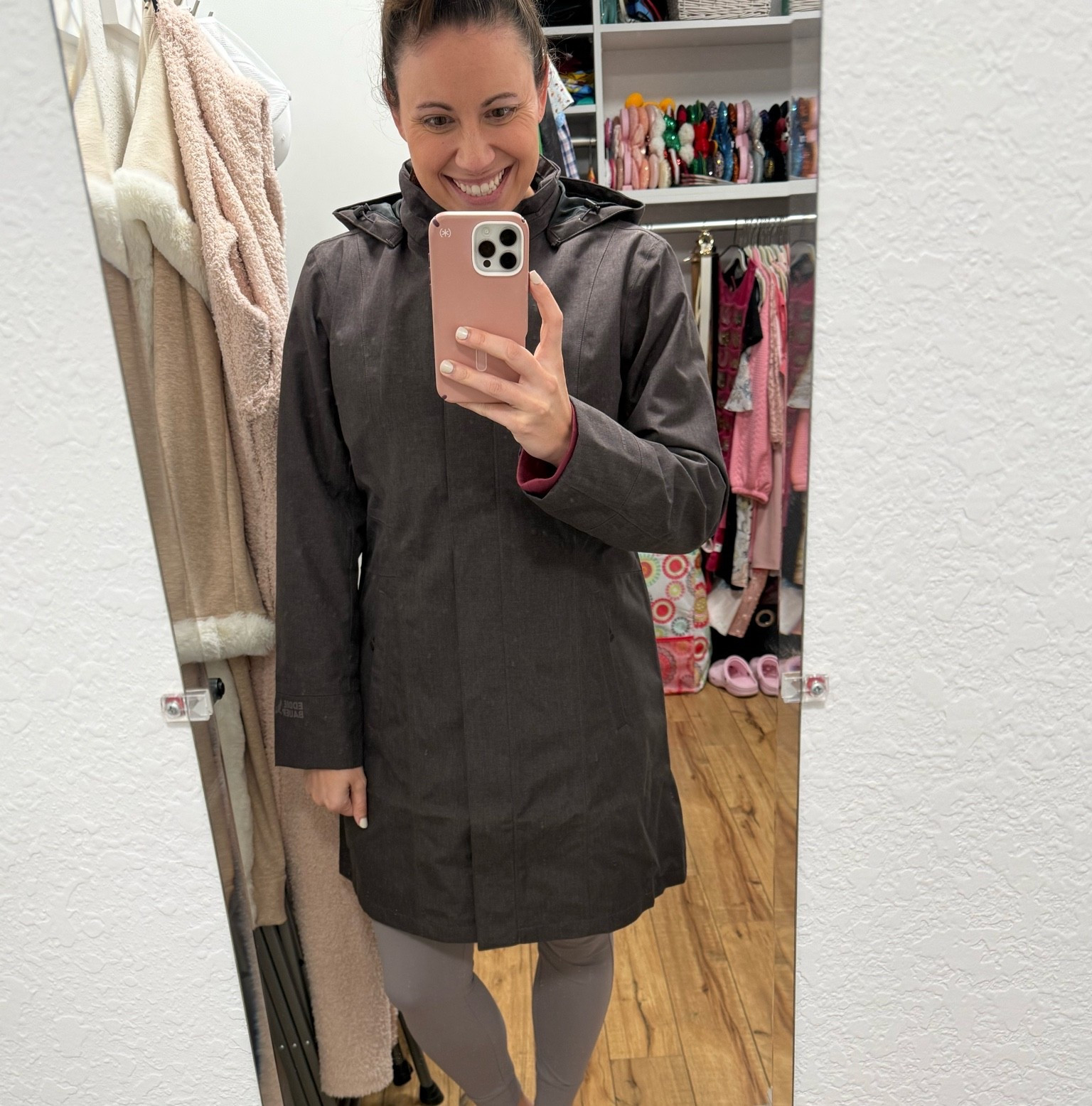 My new Eddie Bauer rain coat is here!! I love their jackets and have worn them forever! This jacket is waterproof and a little bit thicker, making it a great option when it’s wet and chilly! It will be perfect in Europe! I would size up to make sure your sweaters and sweatshirts fit underneath!

#LTKTravel #LTKdayinmylife #LTKSeasonal