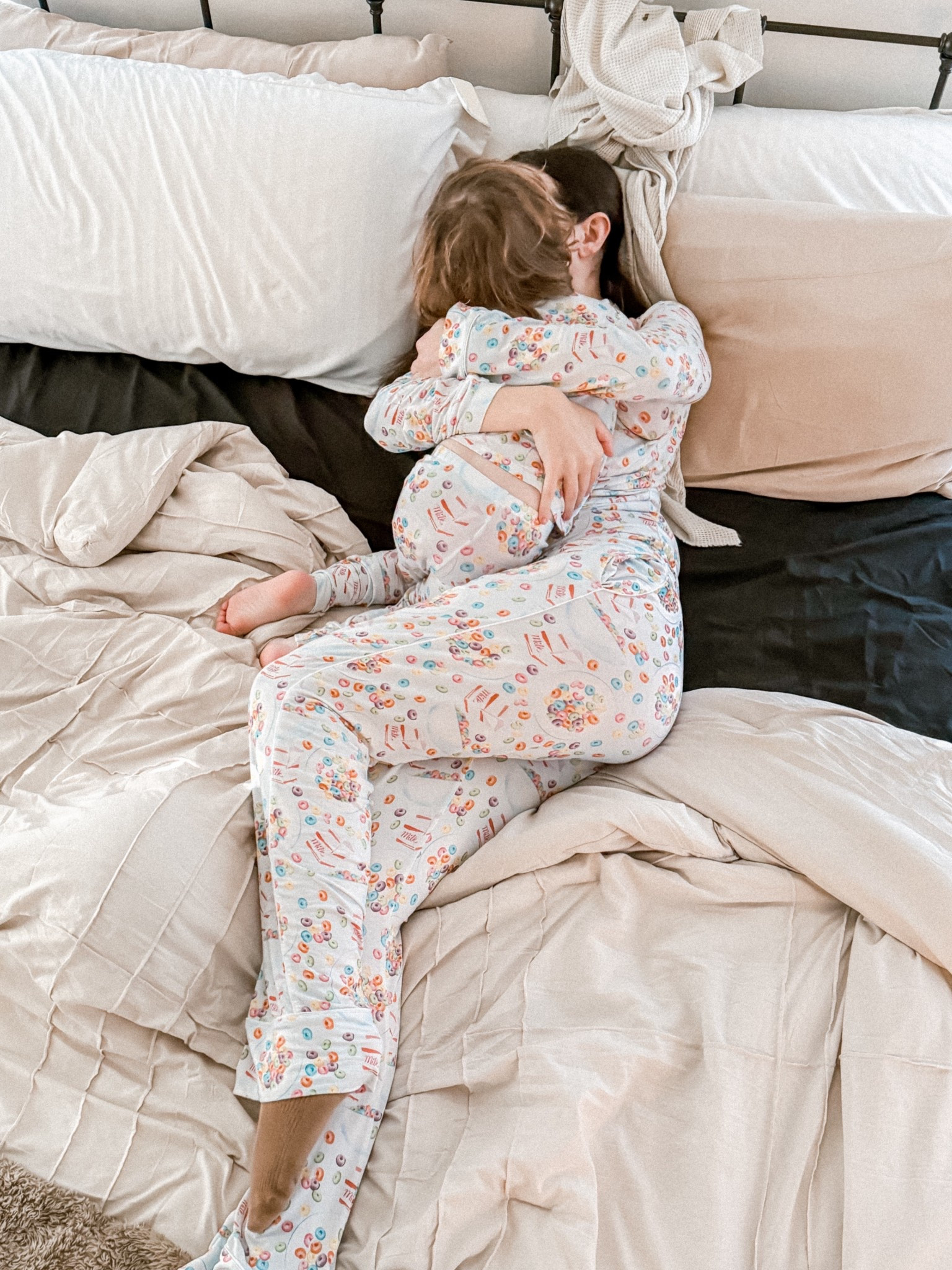 Cutest cereal print PJs 💛🥣 ✨ Their new sale starts today! Simply use my code ITSLAURENKELLY to get 25% off orders of $75+ or go to my storefront that’s linked in my bio and it will automatically apply the promo. 

#LTKKids #LTKBaby #LTKmomlife