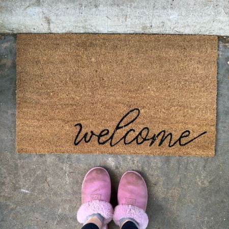 Door mat. Home decor from Walmart. Spring refresh 