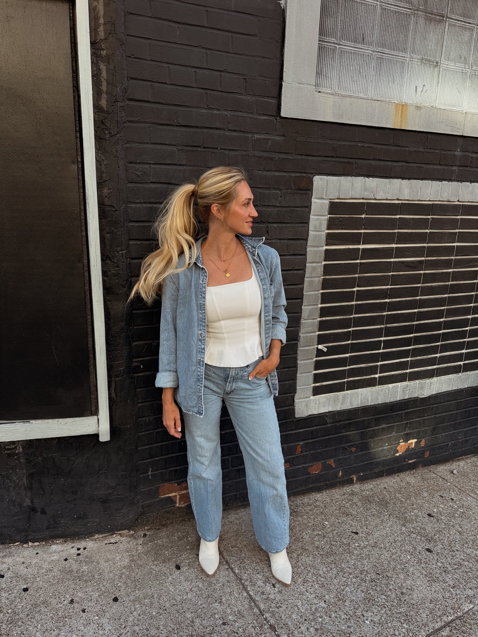 Last night’s denim look 🦋

@abercrombie @Aritzia @Target

#LTKootd #LTKmomlife
