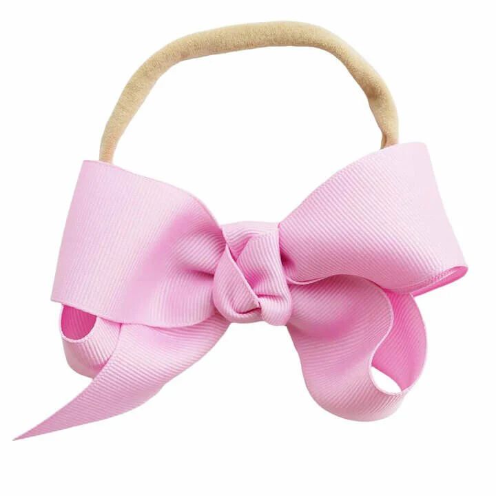 Ribbon Bow Headband | Blushing Pink | Caden Lane