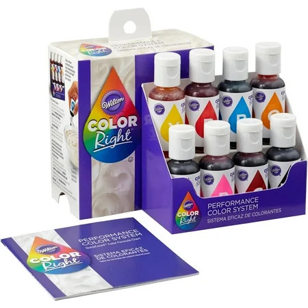 Wilton Color Right Performance Food Coloring Set, 8-piece | Walmart (US)