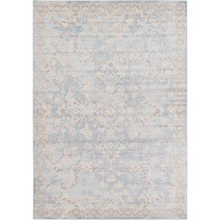 Paris Willow Light Blue 7' 0 x 10' 0 Area Rug | The Home Depot