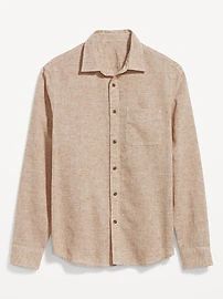 Classic Fit Everyday Linen-Blend Shirt | Old Navy (US)