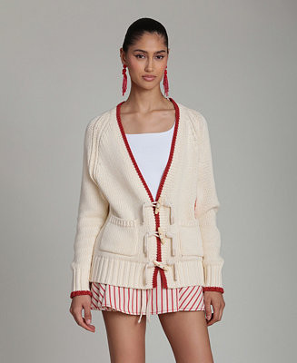 Women's Intarsia Lobster Long-Sleeve Sweater | Macy's